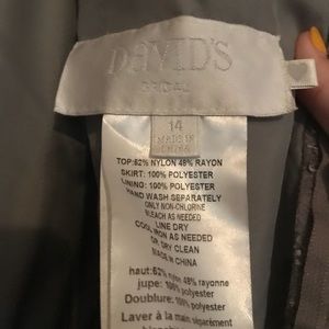 Grey David’s Bridal Dress